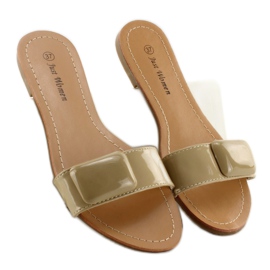 Hausschuhe mit Gürtel 8293-60 Khaki grün