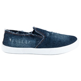 McKey Jeans-Slipper blau