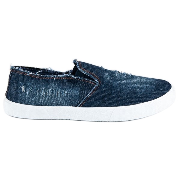 McKey Jeans-Slipper blau