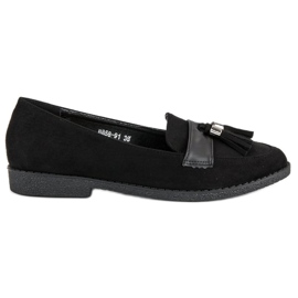 Elegante schwarze Loafer