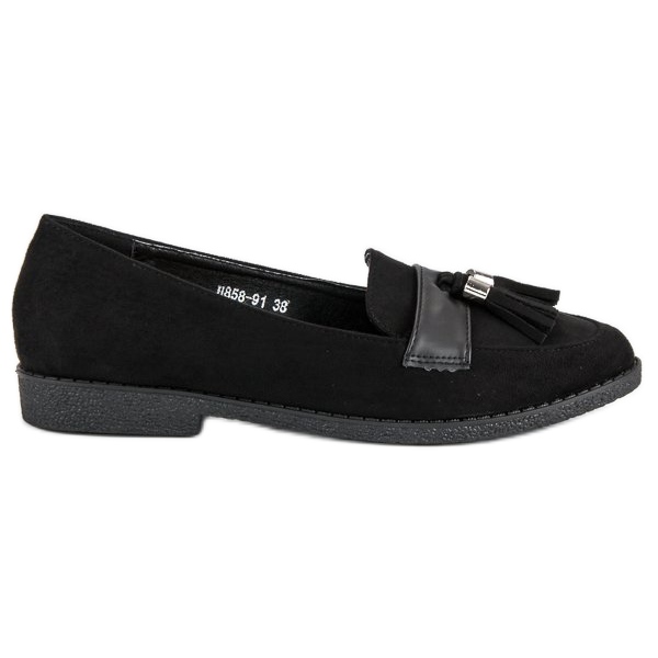 Elegante schwarze Loafer