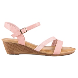 Bello Star Bequeme Keilsandalen rosa