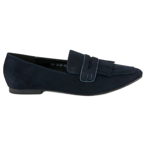 Marineblaue Loafer