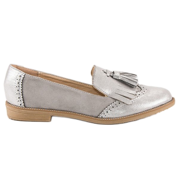 Bestelle Stylischer Damen-Loafer grau