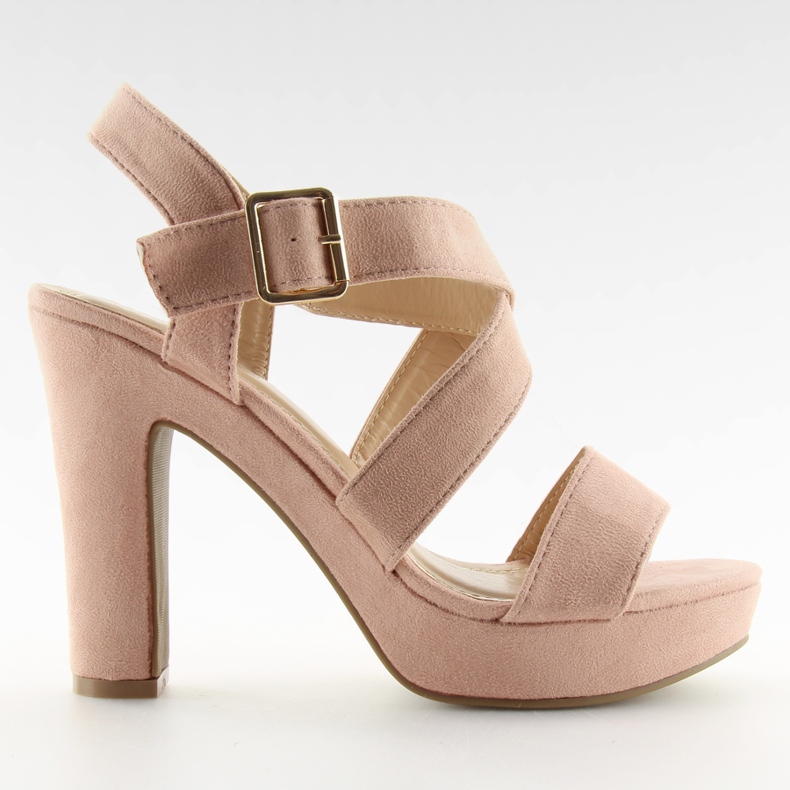 Rosa Sandalen auf dem Pfosten BJ1602-SD