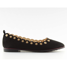 Schwarze Damen Ballerinas HW289 schwarz