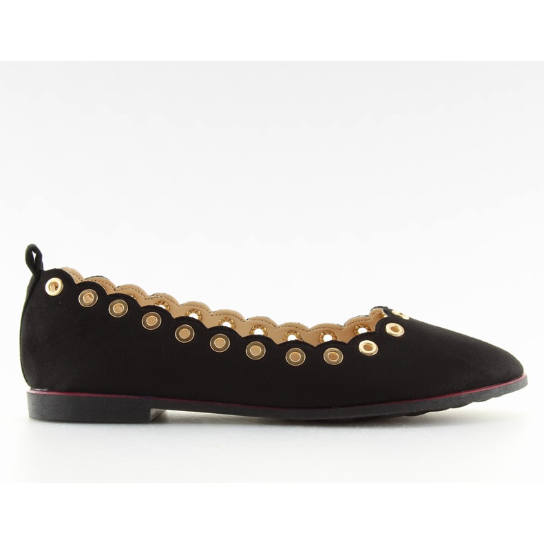 Schwarze Damen Ballerinas HW289 schwarz