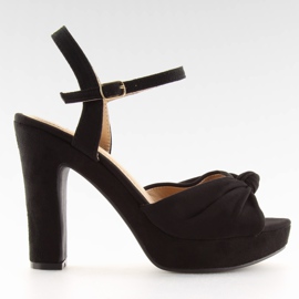 Sandalen auf der Post schwarz BJ1603-SD schwarz