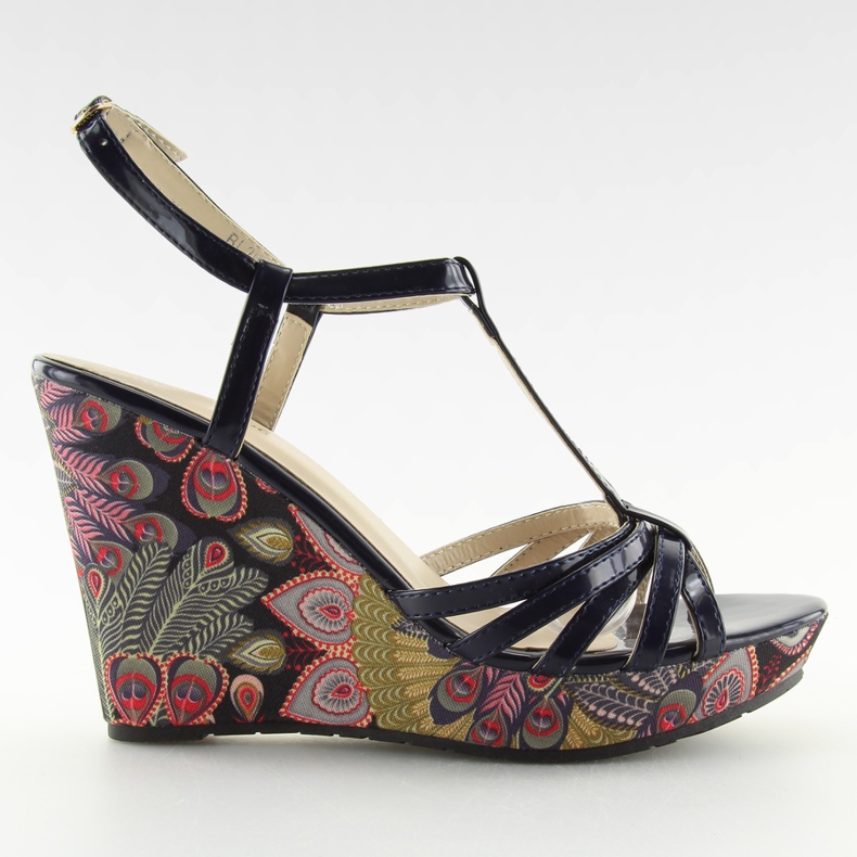 Keilsandalen BL201 marineblau navy blau