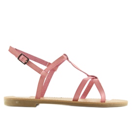 Fluoreszierende Sandalen in Pink Pink Sommerhit rosa