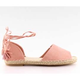 Espadrilles offene Spitze rosa Z-17 rosa