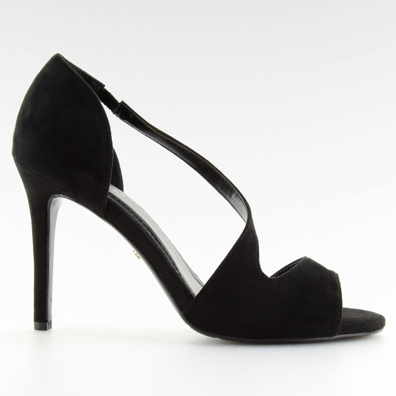 Schwarze asymmetrische Pumps C90 schwarz