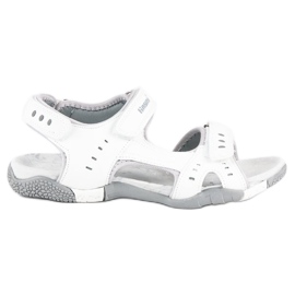 Hasby Sportliche flache Sandalen weiß