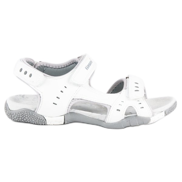 Hasby Sportliche flache Sandalen weiß