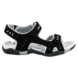 Hasby Sportliche flache Sandalen schwarz