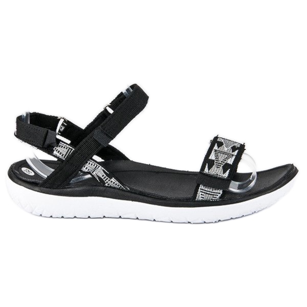 American Club Schwarze amerikanische Sandalen