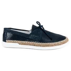 Filippo Gebundene marineblaue Espadrilles
