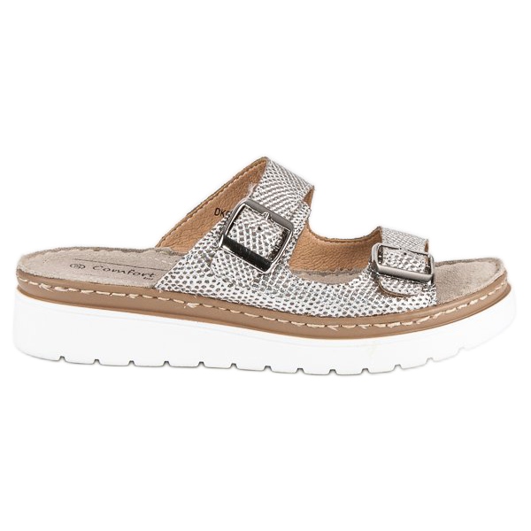 Filippo Hausschuhe aus goldenem Leder