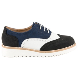 Gebundene Damenschuhe schwarz