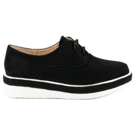 Erynn Schnürschuhe aus Wildleder schwarz