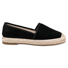 Erynn Espadrilles aus Wildleder schwarz