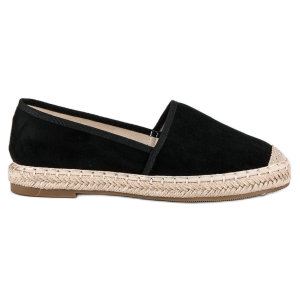 Erynn Espadrilles aus Wildleder schwarz