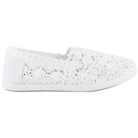 Marquiz Sneakers aus weißer Spitze