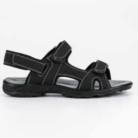 Hasby Sandalen mit Klettverschluss befestigt schwarz