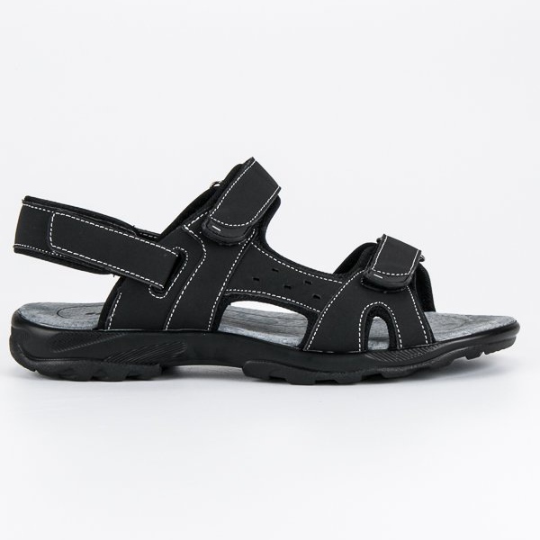 Hasby Sandalen mit Klettverschluss befestigt schwarz