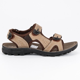 Hasby Leder Herren Sandalen braun