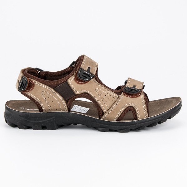 Hasby Leder Herren Sandalen braun