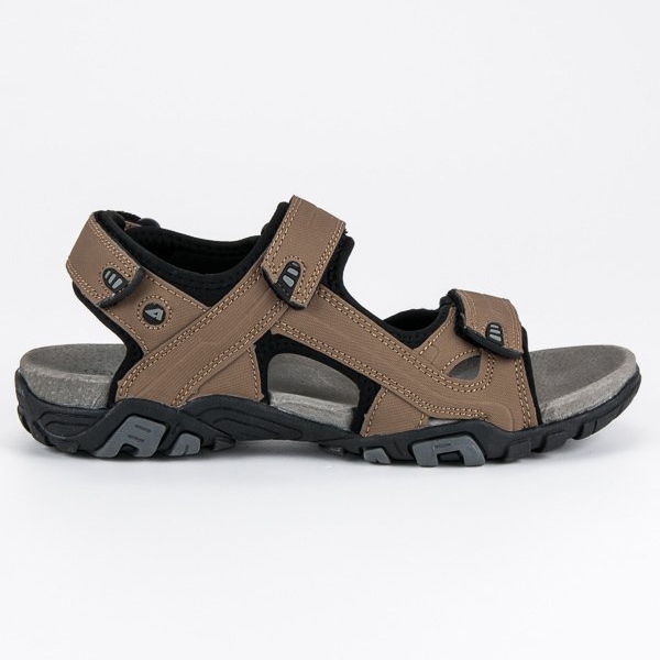 American Club Braune amerikanische Samtsandalen