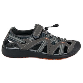 American Club Geschlossene amerikanische Sandalen grau