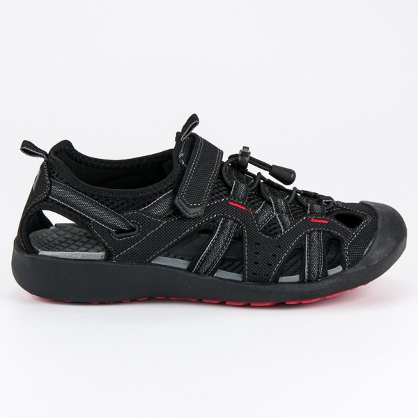 American Club Amerikanische Sandalen schwarz