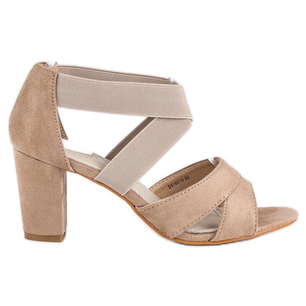 Filippo Wildledersandalen auf einem Pfosten braun