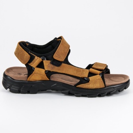 American Club Bequeme amerikanische Sandalen gelb