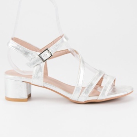 Ideal Shoes Flache Sandalen grau
