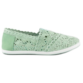 Marquiz Sneaker aus mintgrüner Spitze