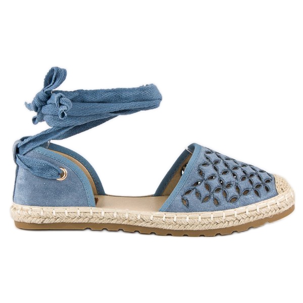 Sweet Shoes Geknotete Espadrilles blau