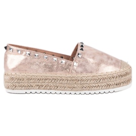Forever Folie Espadrilles auf der Plattform rosa