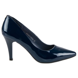 Navy lackierte Vinceza-Absätze blau