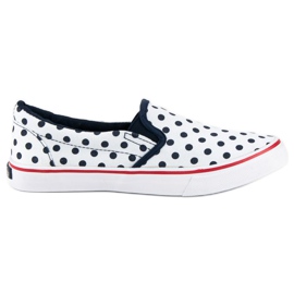 McKey Turnschuhe glatt in Polka Dots weiß