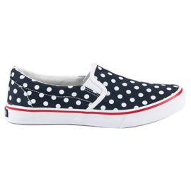 McKey Turnschuhe glatt in Polka Dots blau