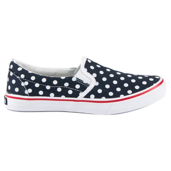 McKey Turnschuhe glatt in Polka Dots blau