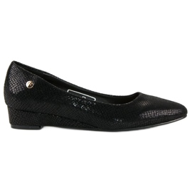 Filippo Schwarze Pumps mit Muster