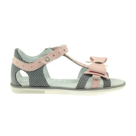 Sandalen Schleife Bartek 36182 grau rosa