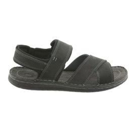 Riko Herren Sportleder Sandalen 852 Schwarz