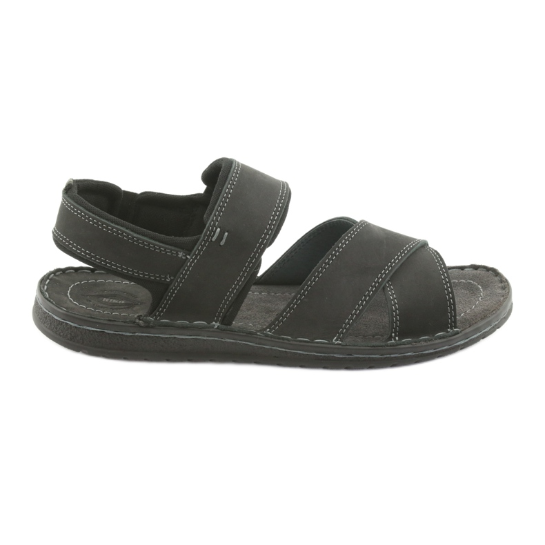 Riko Leder -Männer Sports Sandalen schwarz 852