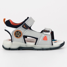 American Club Sandalen für einen Jungen grau