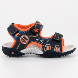 American Club Bequeme amerikanische Sandalen blau